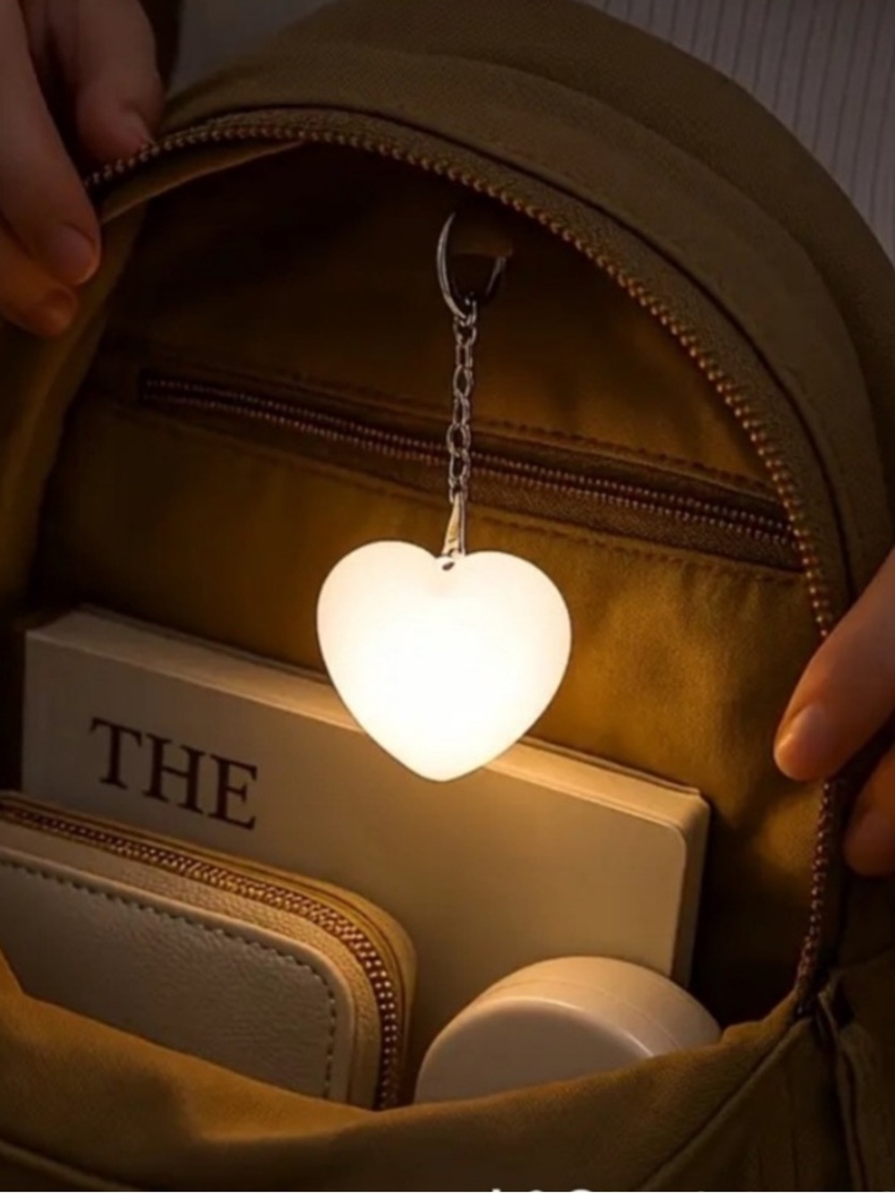 Heart LED Keychain Light
